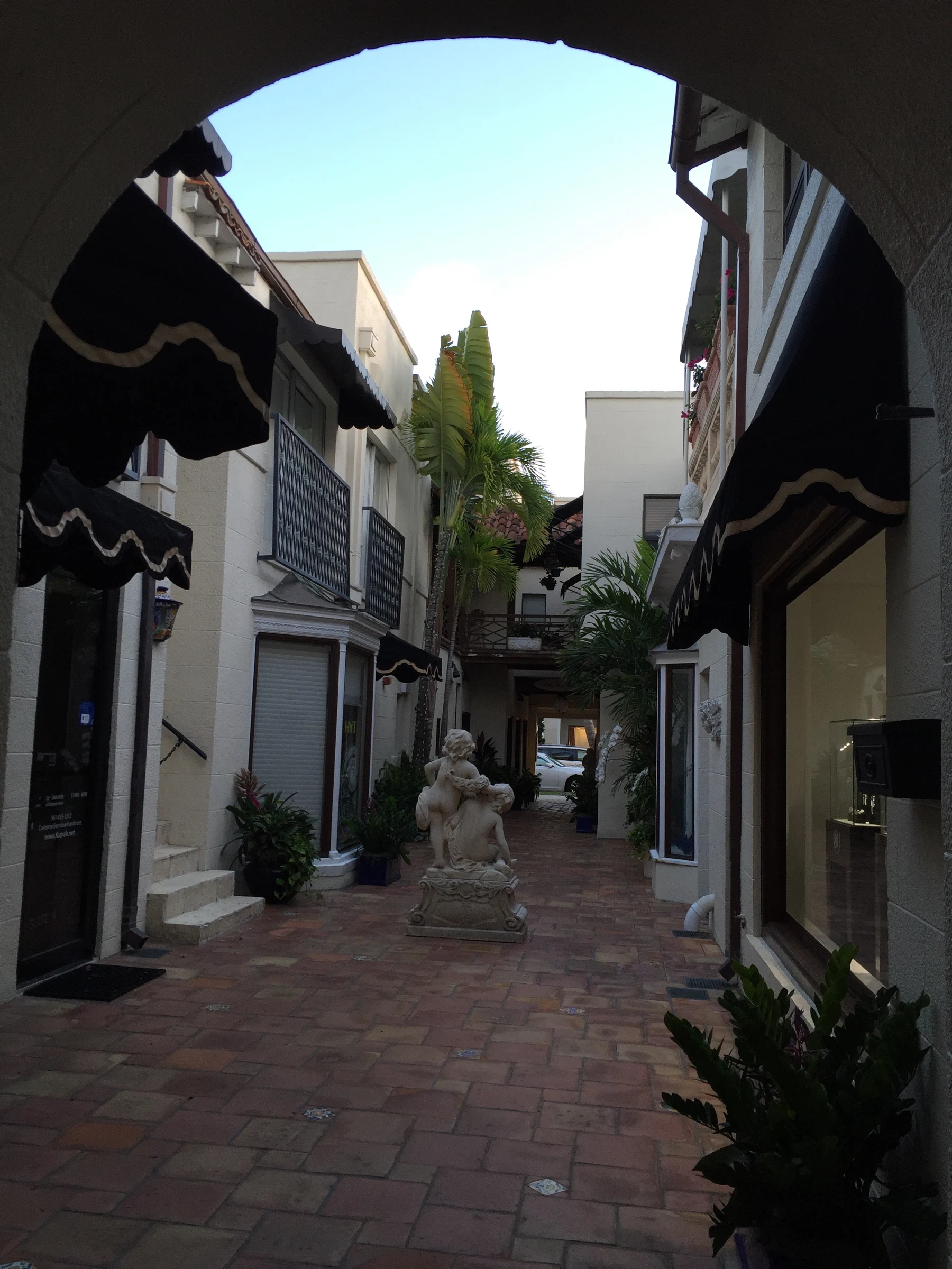 Worth Avenue courtyard in Palm Beach